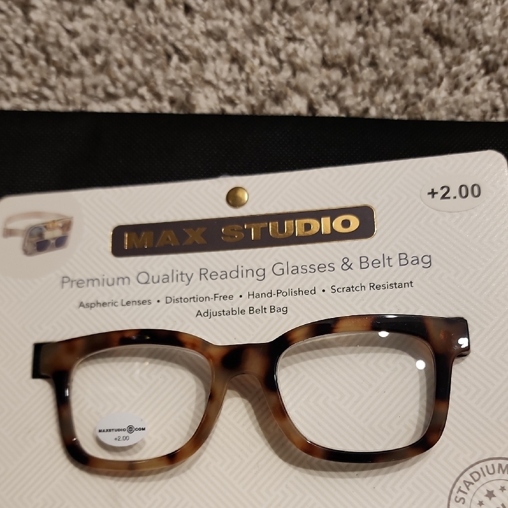 Max Studio Tortoiseshell Reading Glasses With Cre… - image 3